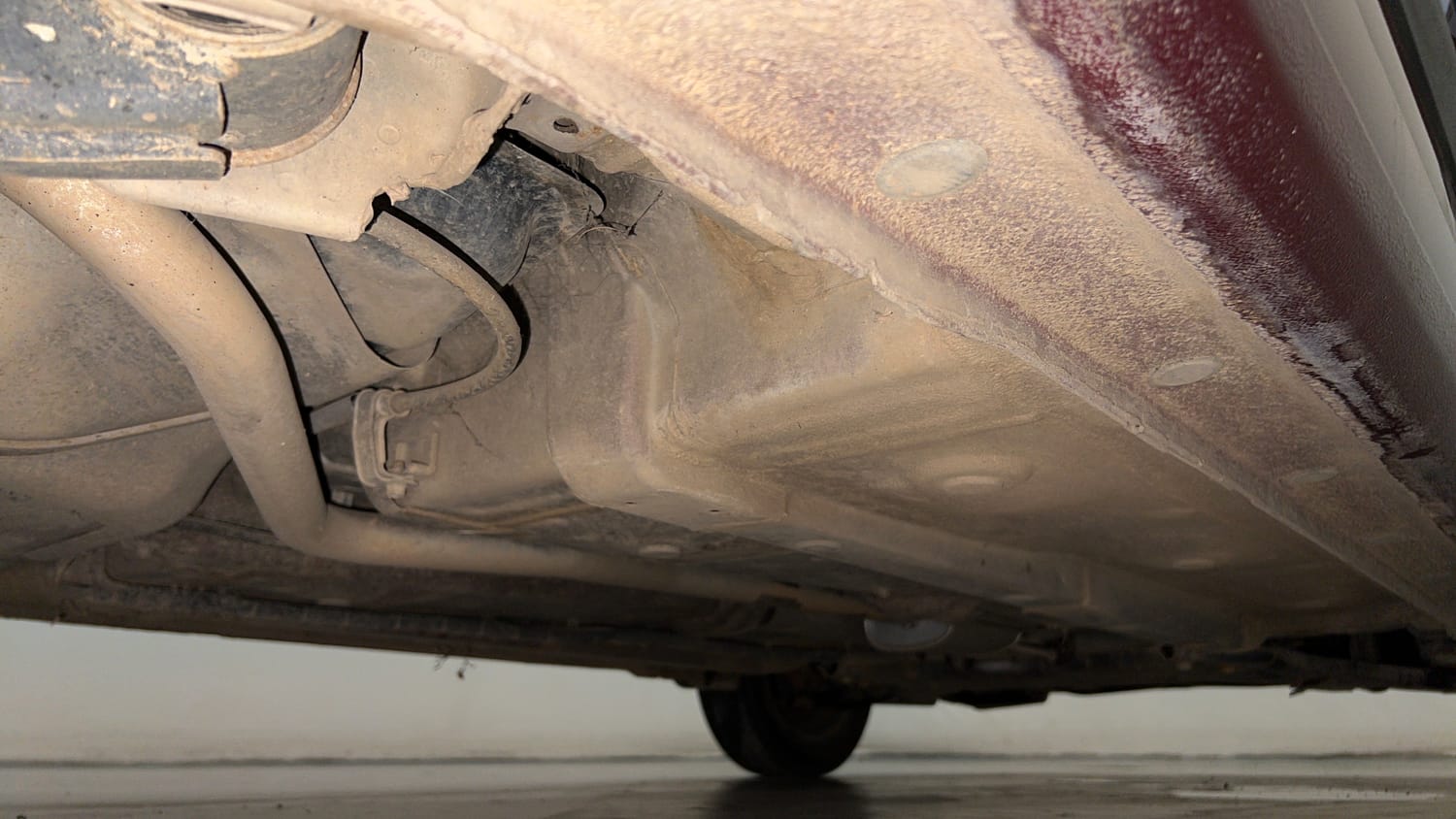 Used 2016 Hyundai Grand i10 Sportz 1.2 Kappa VTVT Petrol Manual extra REAR RIGHT UNDERBODY VIEW