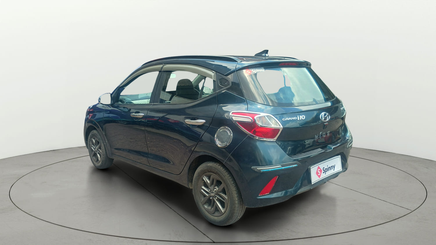 Used 2021 Hyundai Grand i10 Nios Sportz 1.2 Kappa VTVT Petrol Manual exterior LEFT REAR CORNER VIEW