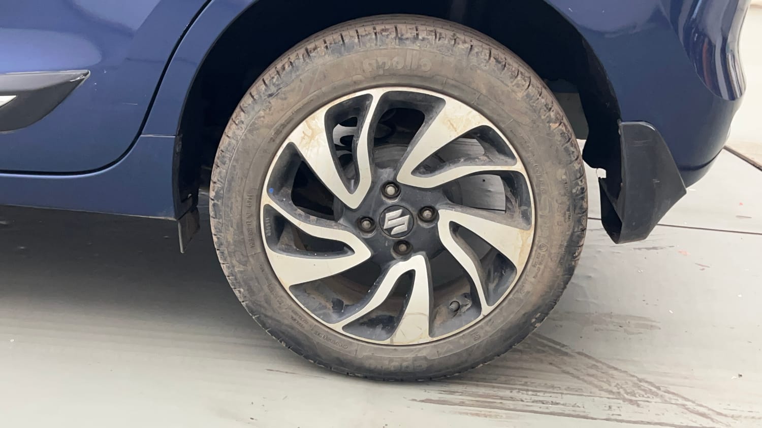 Used 2021 Maruti Suzuki Baleno Alpha Petrol Manual tyres LEFT REAR TYRE RIM VIEW