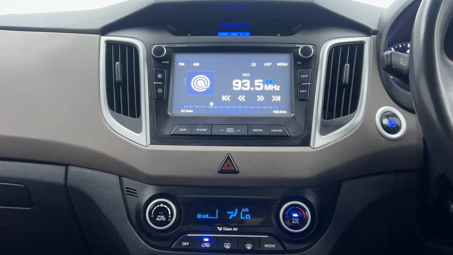 Used 2018 Hyundai Creta SX Plus 1.6 AT Petrol Petrol Automatic interior MUSIC SYSTEM & AC CONTROL VIEW