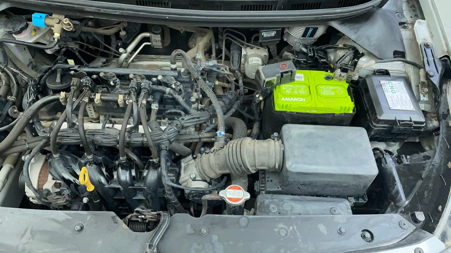 Used 2019 Hyundai Elite i20 Magna Plus 1.2 + CNG (Outside Fitted) Cng Manual engine ENGINE LEFT SIDE VIEW