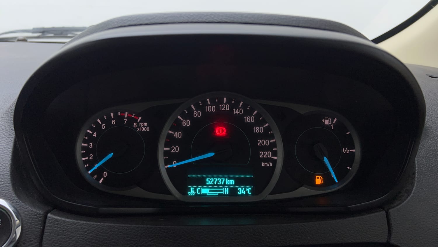 Used 2021 Ford Figo Aspire Titanium Plus 1.2 Ti-VCT Petrol Manual interior CLUSTERMETER VIEW