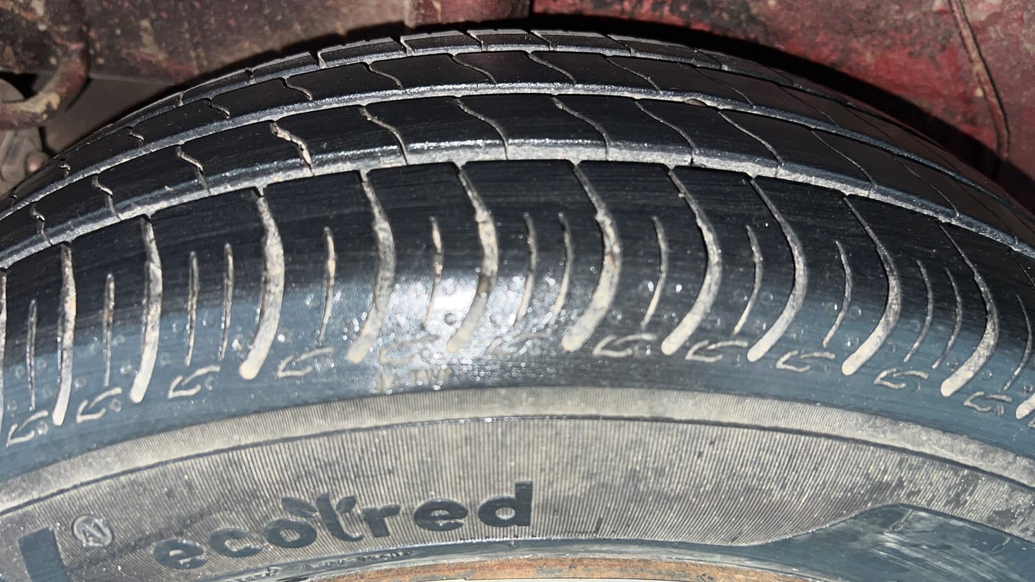 Used 2019 Maruti Suzuki Celerio VXi AMT Petrol Automatic tyres RIGHT REAR TYRE TREAD VIEW