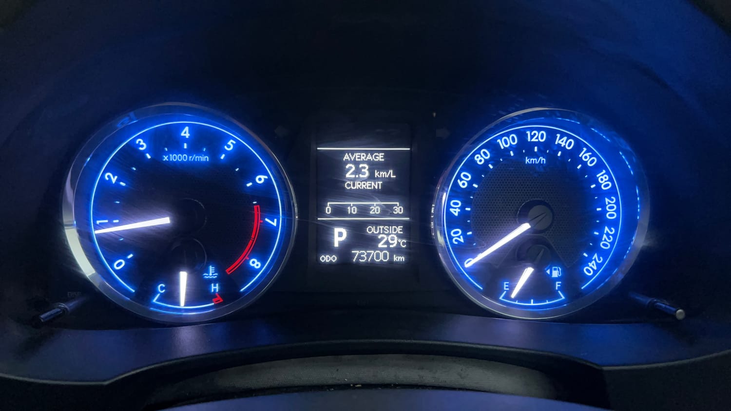 Used 2015 Toyota Corolla Altis VL AT Petrol Petrol Automatic interior CLUSTERMETER VIEW