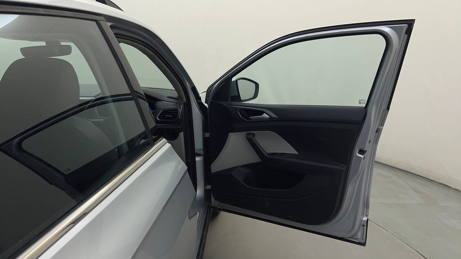 Used 2023 Volkswagen Taigun Topline 1.0 TSI AT Petrol Automatic interior RIGHT FRONT DOOR OPEN VIEW