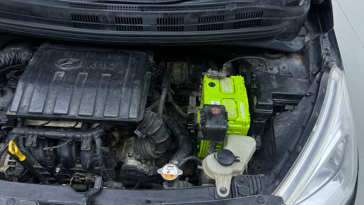 Used 2013 Hyundai Grand i10 Asta 1.2 Kappa VTVT Petrol Manual engine ENGINE LEFT SIDE VIEW