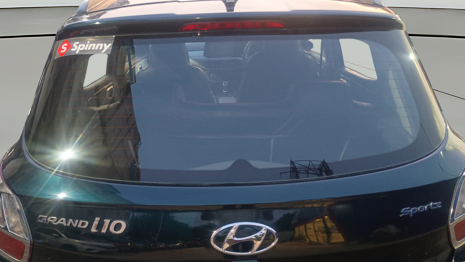 Used 2021 Hyundai Grand i10 Nios Sportz 1.2 Kappa VTVT Petrol Manual exterior BACK WINDSHIELD VIEW