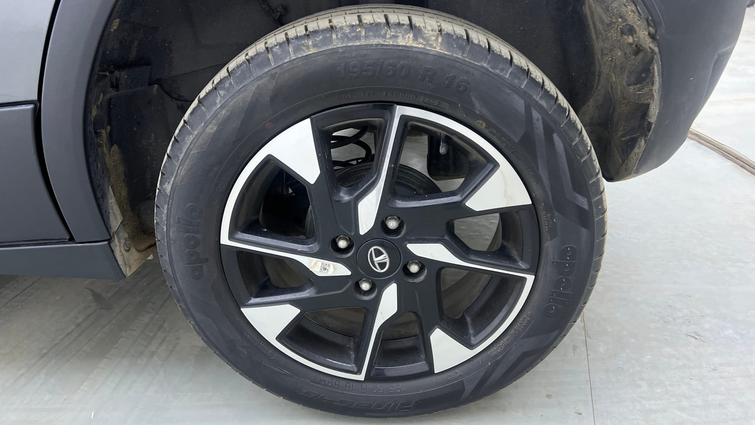 Used 2022 Tata Punch Creative AMT Petrol Automatic tyres LEFT REAR TYRE RIM VIEW