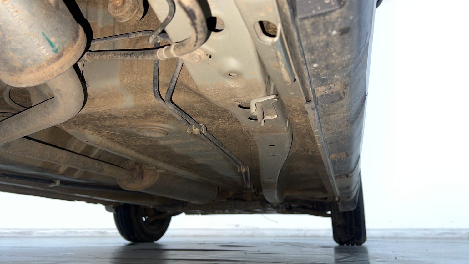 Used 2024 Maruti Suzuki S-Presso VXi S-CNG Cng Manual extra REAR RIGHT UNDERBODY VIEW