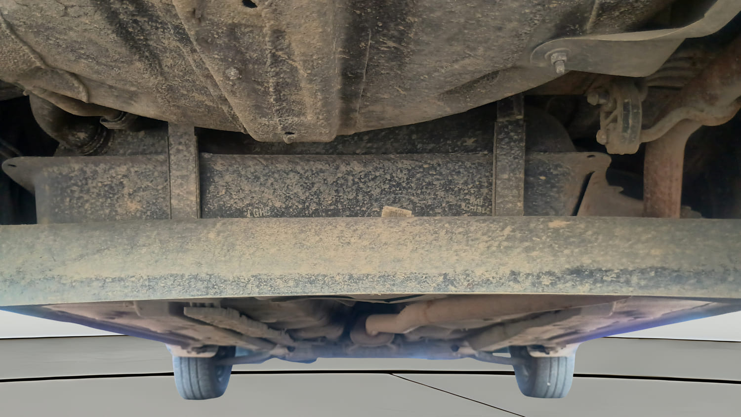 Used 2016 Hyundai Grand i10 Sportz 1.2 Kappa VTVT Petrol Manual extra REAR UNDERBODY VIEW (TAKEN FROM REAR)