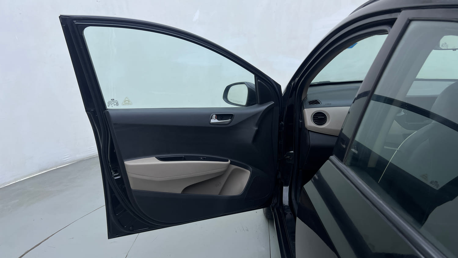 Used 2013 Hyundai Grand i10 Asta 1.2 Kappa VTVT Petrol Manual interior LEFT FRONT DOOR OPEN VIEW