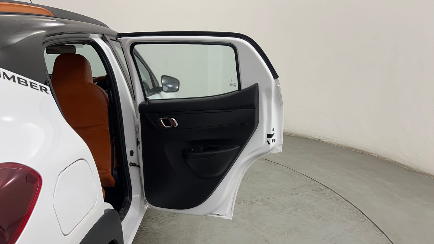 Used 2022 Renault Kwid CLIMBER 1.0 AMT (O) Dual Tone Petrol Automatic interior RIGHT REAR DOOR OPEN VIEW