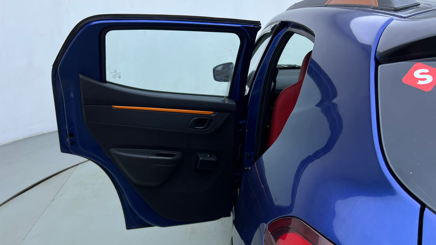 Used 2019 Renault Kwid CLIMBER 1.0 AMT Petrol Automatic interior LEFT REAR DOOR OPEN VIEW