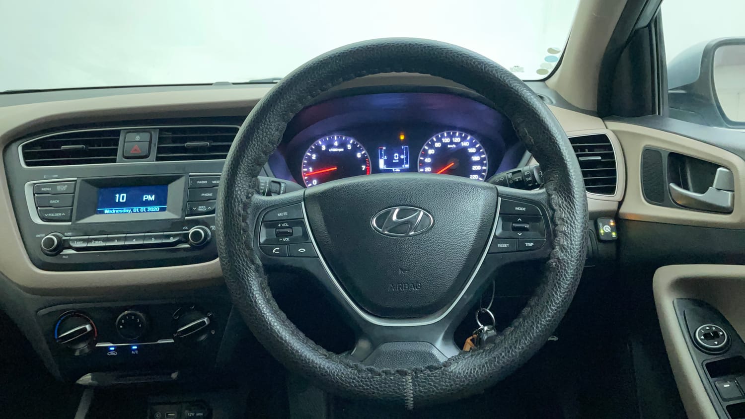Used 2019 Hyundai Elite i20 Magna Plus 1.2 + CNG (Outside Fitted) Cng Manual interior STEERING VIEW