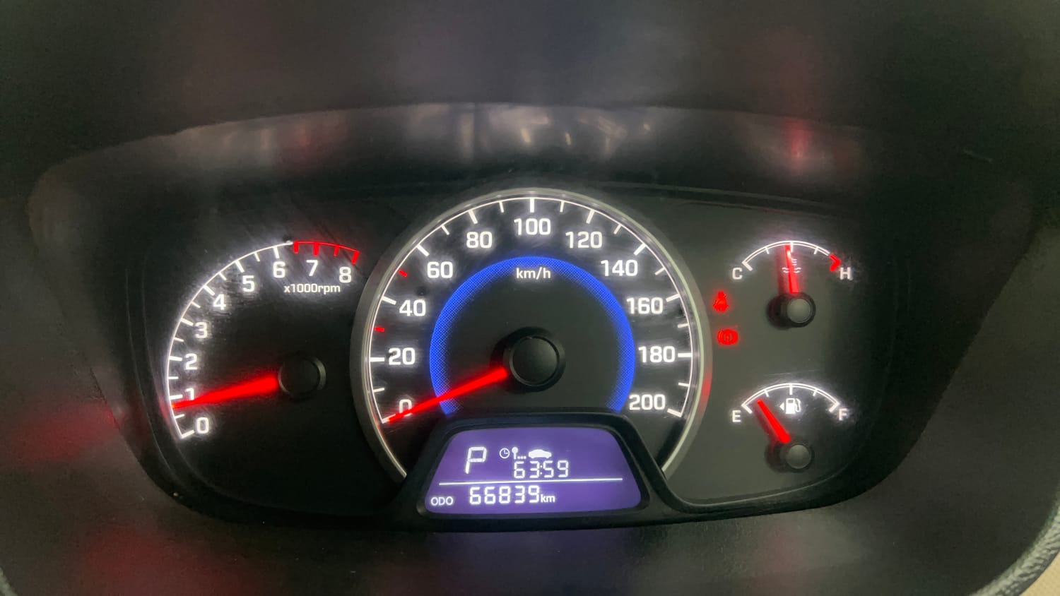 Used 2016 Hyundai Grand i10 Asta AT 1.2 Kappa VTVT (O) Petrol Automatic interior CLUSTERMETER VIEW