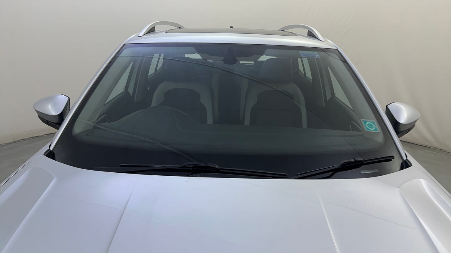 Used 2023 Volkswagen Taigun Topline 1.0 TSI AT Petrol Automatic exterior FRONT WINDSHIELD VIEW
