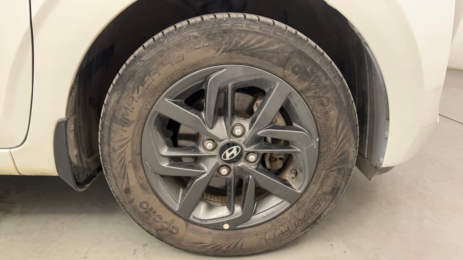 Used 2020 Hyundai Grand i10 Nios Sportz 1.2 Kappa VTVT Petrol Manual tyres RIGHT FRONT TYRE RIM VIEW