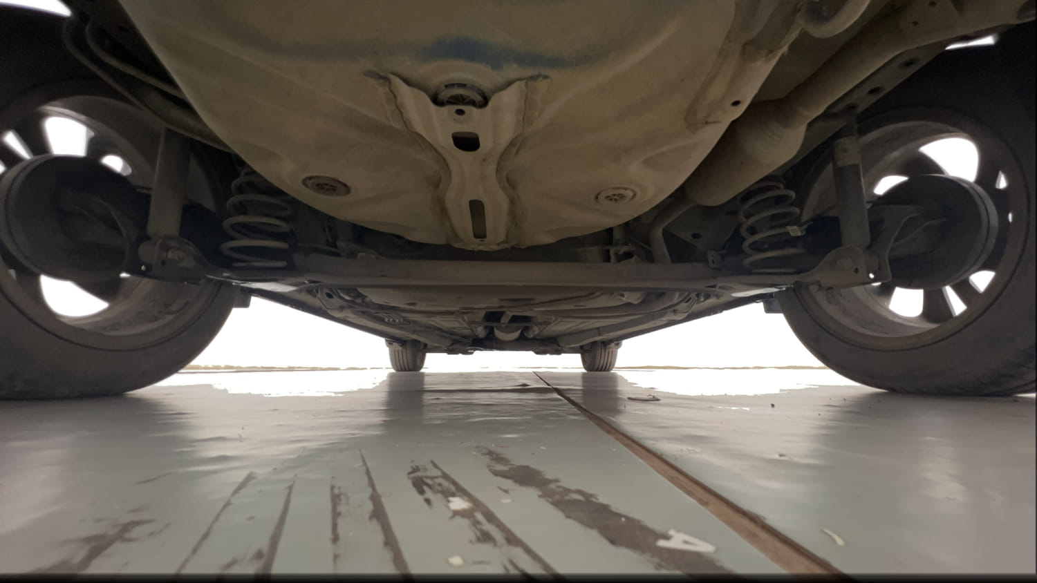 Used 2021 Maruti Suzuki Baleno Alpha Petrol Manual extra REAR UNDERBODY VIEW (TAKEN FROM REAR)