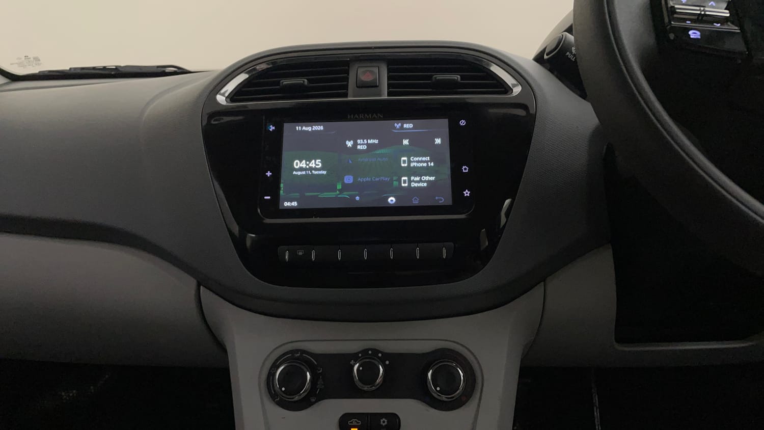 Used 2026 Tata Tiago XZA Petrol Automatic interior MUSIC SYSTEM & AC CONTROL VIEW