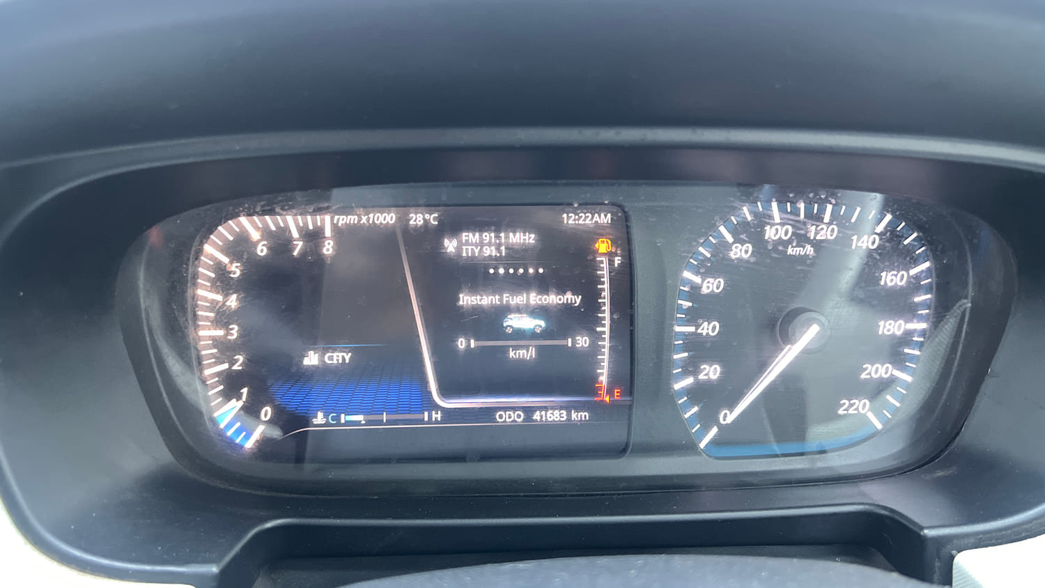 Used 2022 Tata Punch Creative MT Petrol Manual interior CLUSTERMETER VIEW