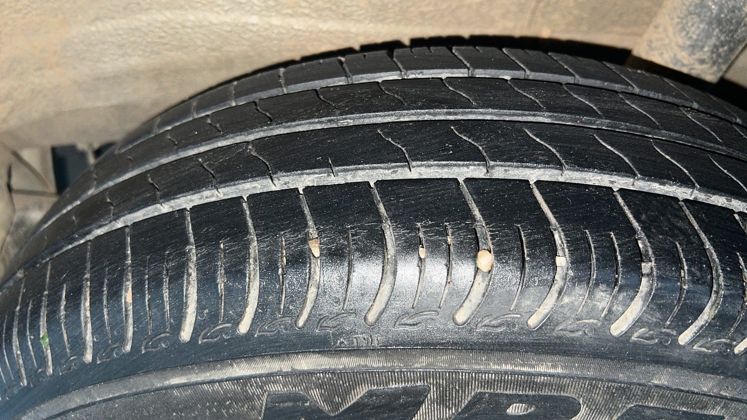 Used 2024 Maruti Suzuki S-Presso VXi S-CNG Cng Manual tyres LEFT REAR TYRE TREAD VIEW