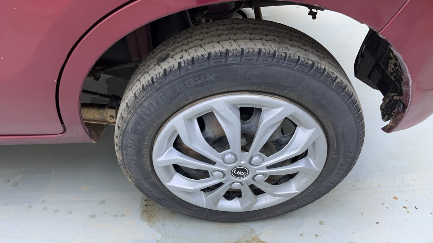Used 2019 Maruti Suzuki Alto K10 VXi Petrol Manual tyres LEFT REAR TYRE RIM VIEW