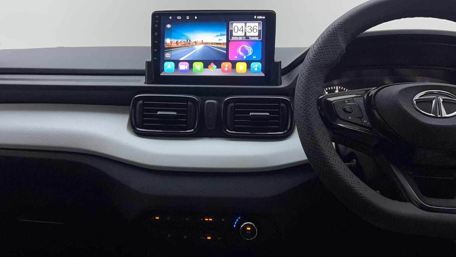 Used 2022 Tata Punch Pure MT Petrol Manual interior MUSIC SYSTEM & AC CONTROL VIEW