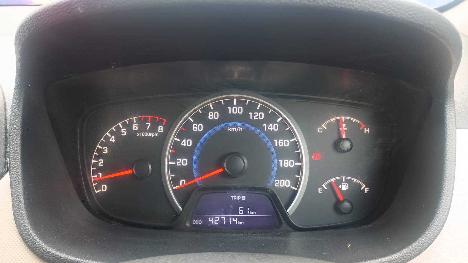 Used 2016 Hyundai Grand i10 Sportz 1.2 Kappa VTVT Petrol Manual interior CLUSTERMETER VIEW
