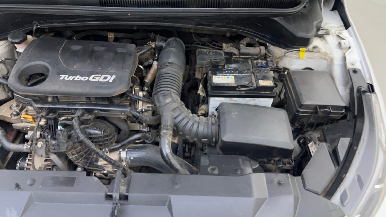 Used 2023 Hyundai New i20 Asta (O) 1.0 Turbo DCT Petrol Automatic engine ENGINE LEFT SIDE VIEW