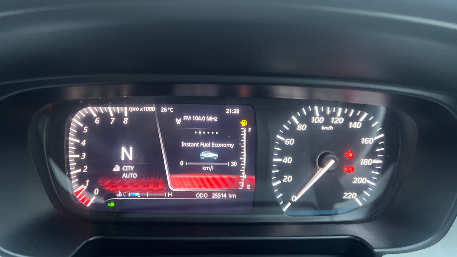 Used 2022 Tata Punch Creative AMT Petrol Automatic interior CLUSTERMETER VIEW