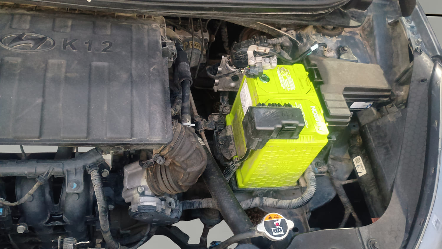 Used 2021 Hyundai Grand i10 Nios Sportz 1.2 Kappa VTVT Petrol Manual engine ENGINE LEFT SIDE VIEW