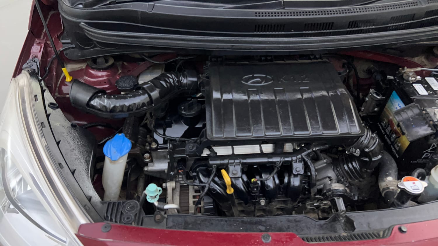 Used 2016 Hyundai Grand i10 Sportz 1.2 Kappa VTVT Petrol Manual engine ENGINE RIGHT SIDE VIEW