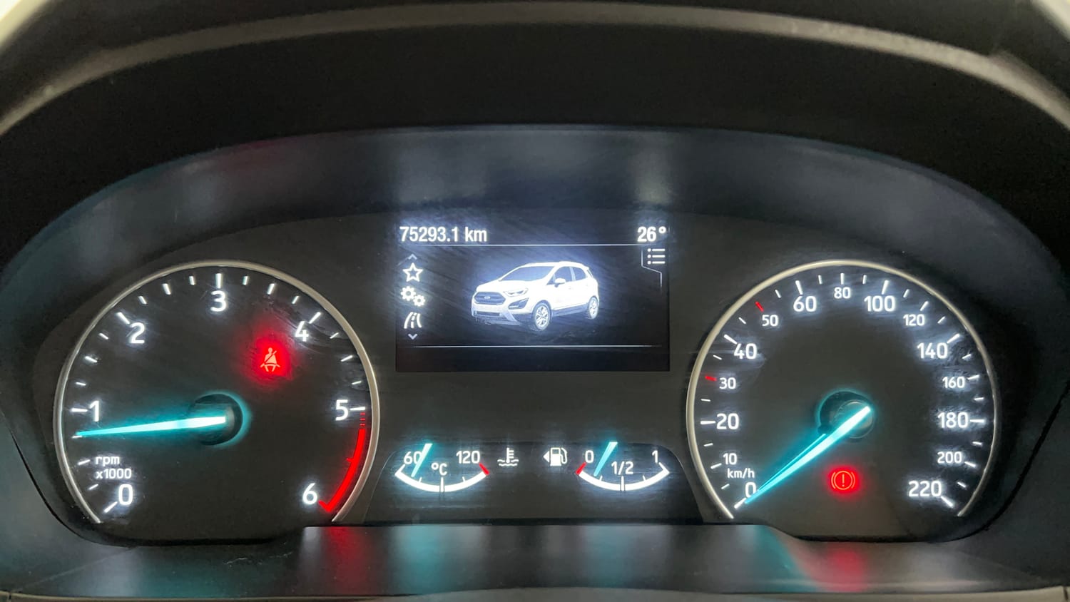 Used 2020 Ford EcoSport Titanium 1.5L TDCi Diesel Manual interior CLUSTERMETER VIEW