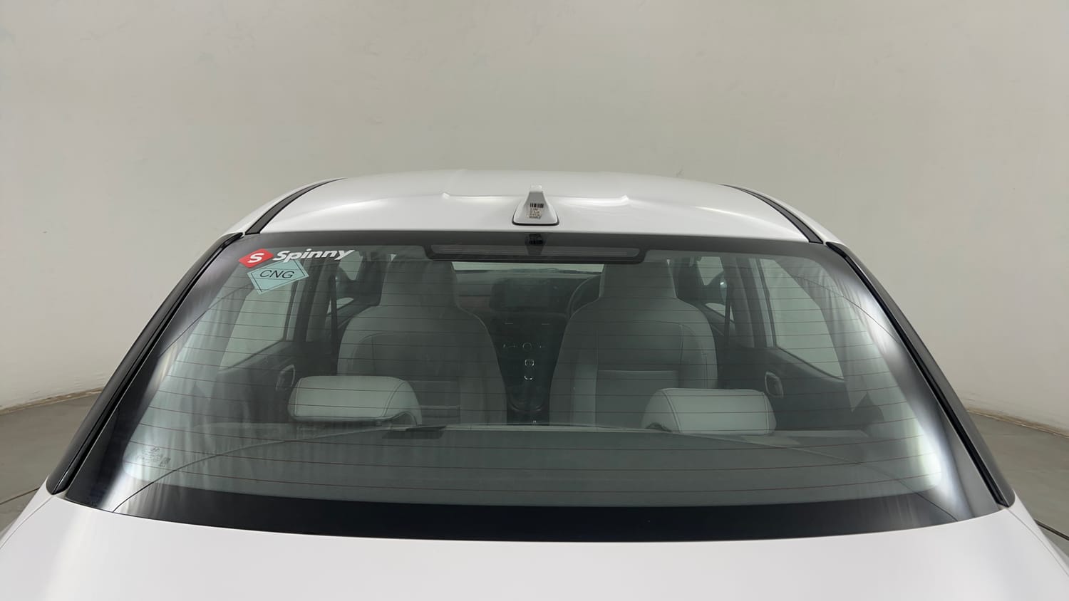 Used 2023 Hyundai Aura SX 1.2 CNG Cng Manual exterior BACK WINDSHIELD VIEW