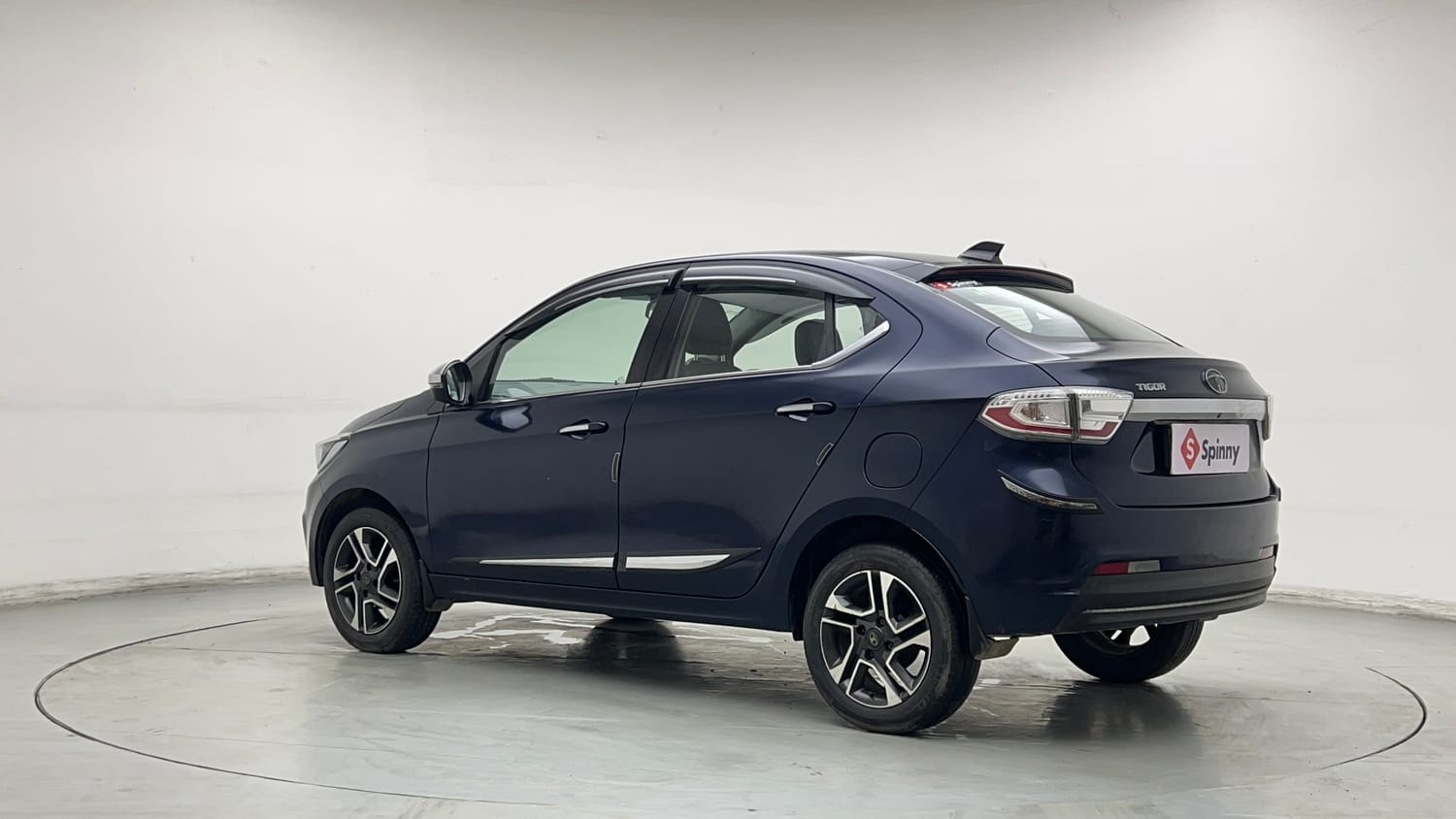 Used 2021 Tata Tigor XZ Plus Petrol Manual exterior LEFT REAR CORNER VIEW