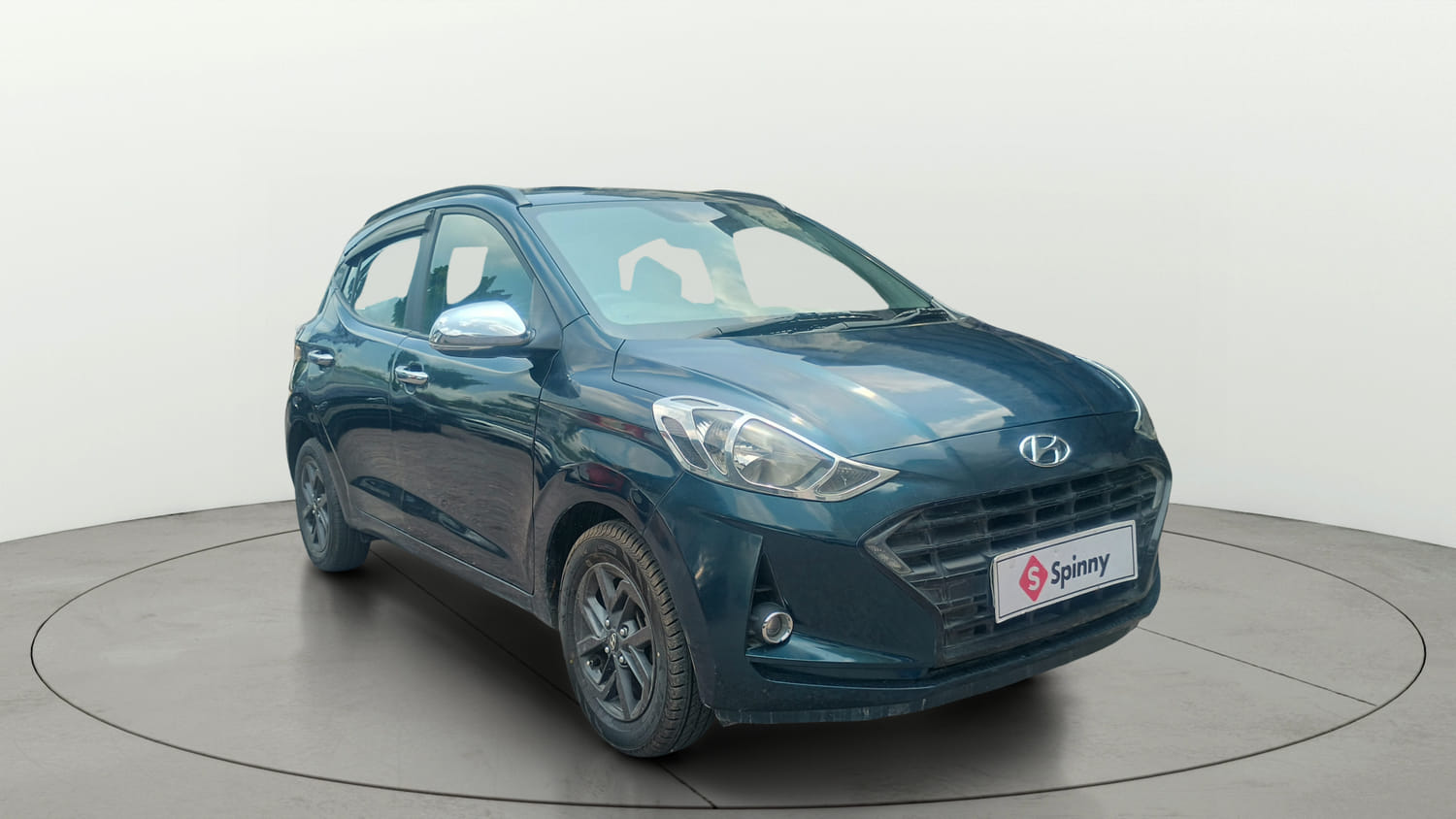Used 2021 Hyundai Grand i10 Nios Sportz 1.2 Kappa VTVT Petrol Manual exterior RIGHT FRONT CORNER VIEW