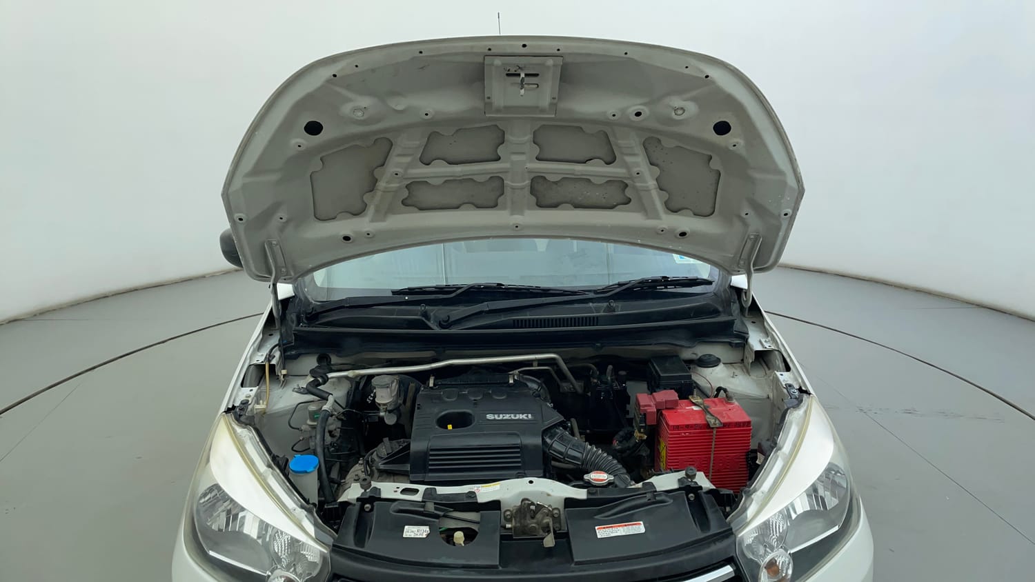 Used 2014 Maruti Suzuki Celerio VXi Petrol Manual engine ENGINE & BONNET OPEN FRONT VIEW