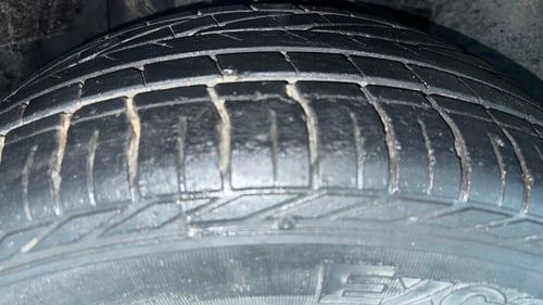 Used 2021 Tata Nexon XZA Plus (S) Petrol Automatic tyres RIGHT FRONT TYRE TREAD VIEW