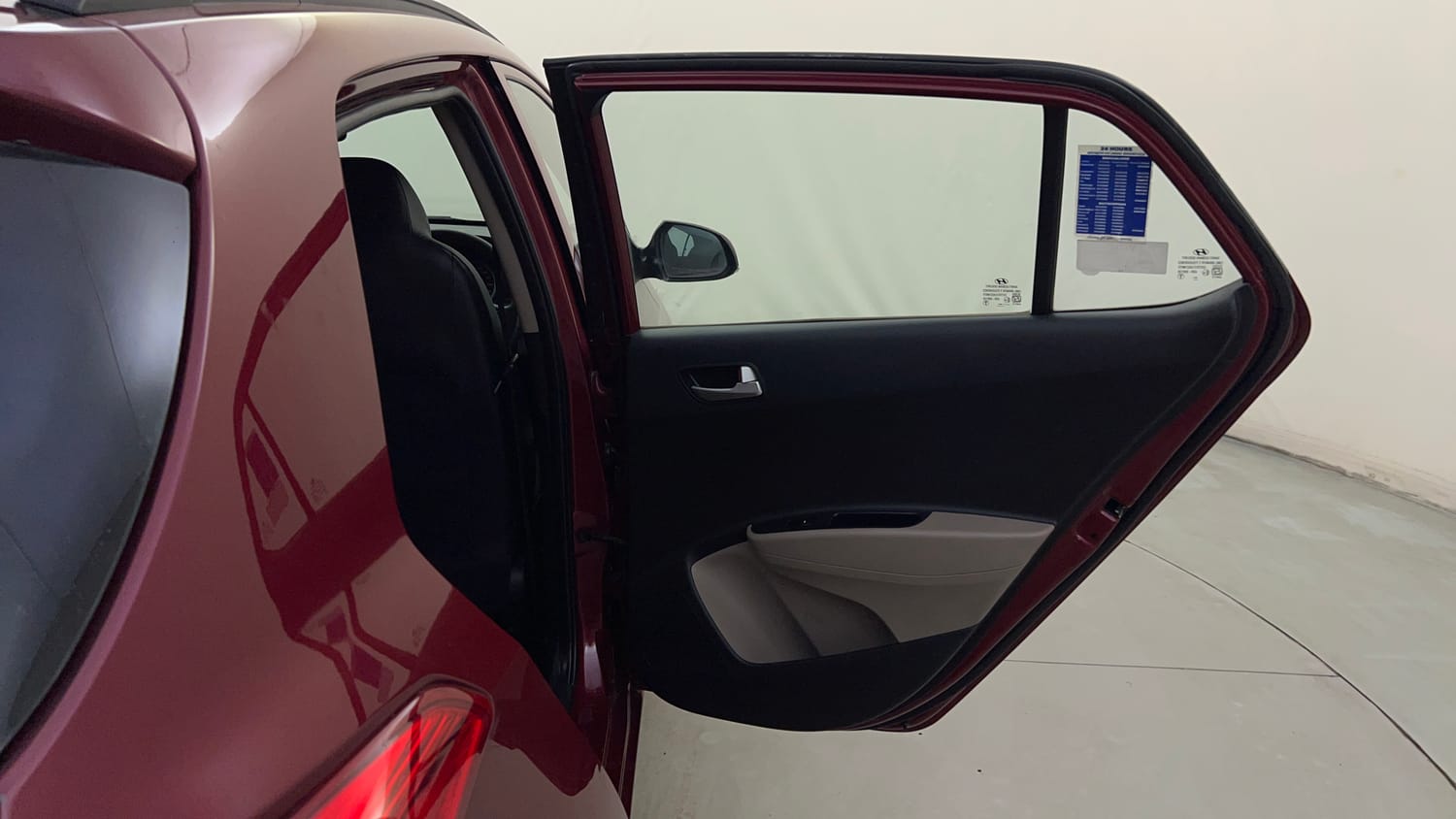 Used 2016 Hyundai Grand i10 Sportz 1.2 Kappa VTVT Petrol Manual interior RIGHT REAR DOOR OPEN VIEW