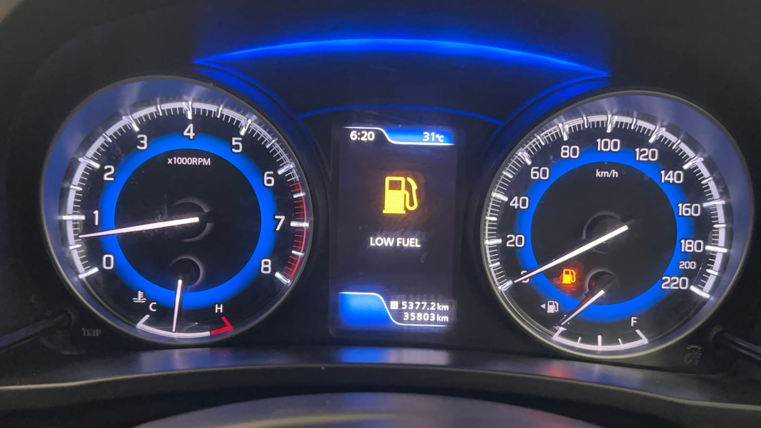 Used 2021 Maruti Suzuki Baleno Alpha Petrol Manual interior CLUSTERMETER VIEW