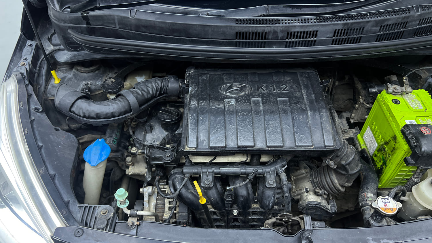 Used 2013 Hyundai Grand i10 Asta 1.2 Kappa VTVT Petrol Manual engine ENGINE RIGHT SIDE VIEW