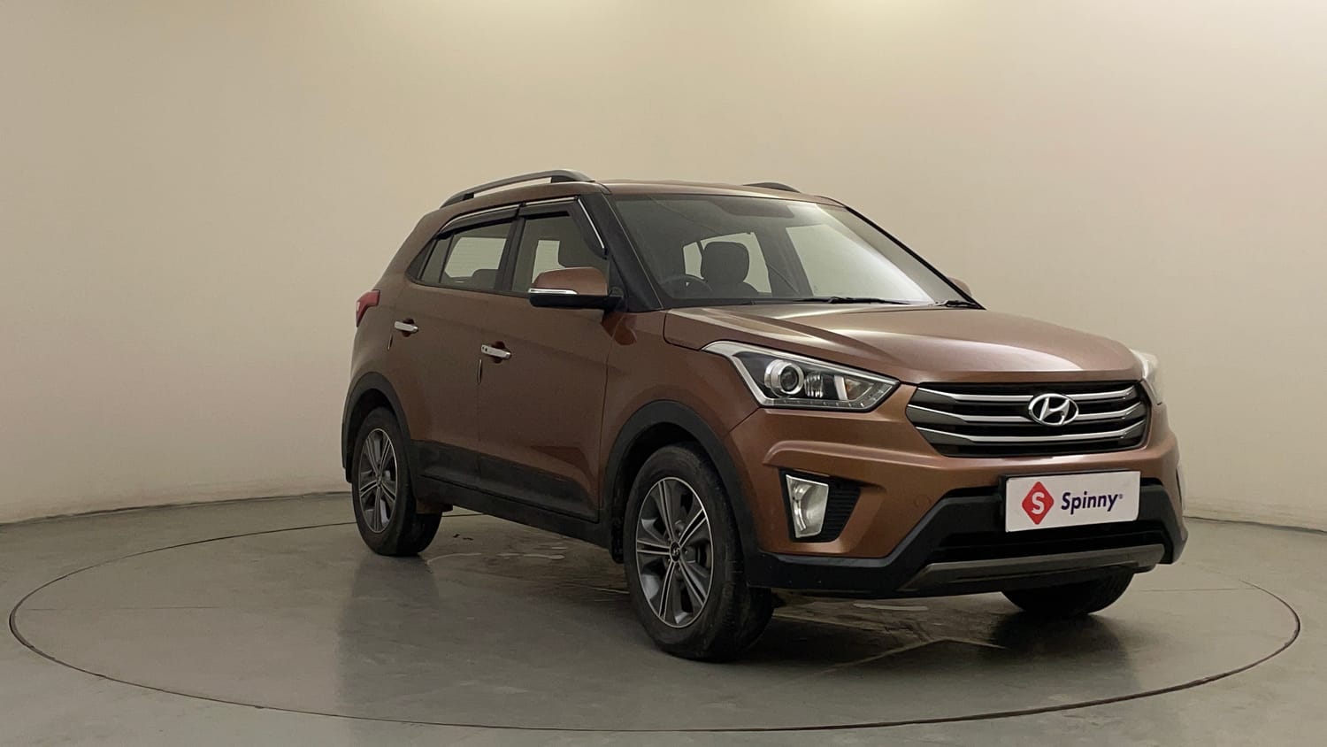 Used 2017 Hyundai Creta 1.6 SX Plus AT Petrol Petrol Automatic exterior RIGHT FRONT CORNER VIEW