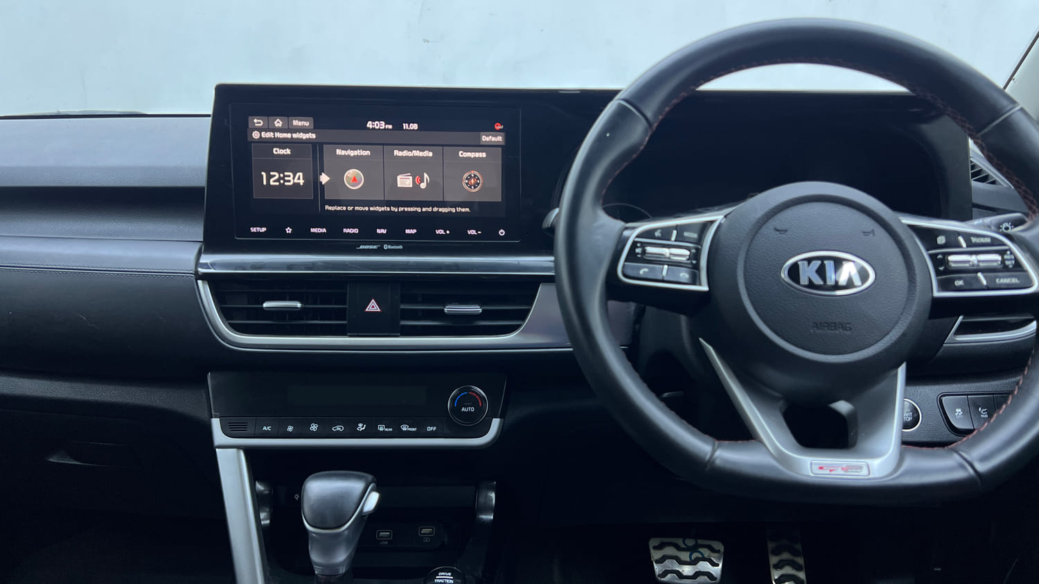 Used 2020 Kia Seltos GTX Plus AT 1.5 Diesel Diesel Automatic interior MUSIC SYSTEM & AC CONTROL VIEW