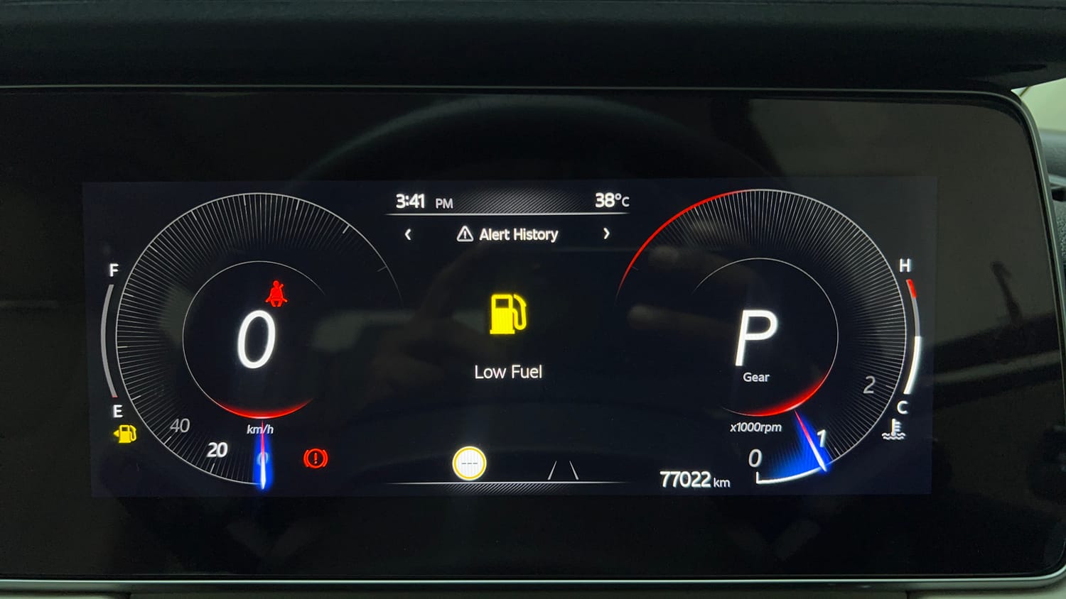Used 2022 Mahindra XUV700 AX 7 Petrol AT Luxury Pack 7 STR Petrol Automatic interior CLUSTERMETER VIEW