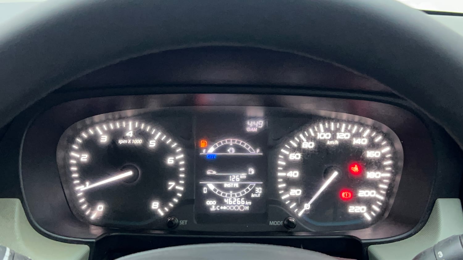 Used 2022 Tata Punch Adventure MT Petrol Manual interior CLUSTERMETER VIEW