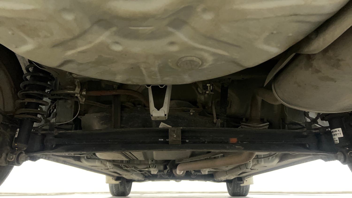 Used 2015 Toyota Corolla Altis VL AT Petrol Petrol Automatic extra REAR UNDERBODY VIEW (TAKEN FROM REAR)