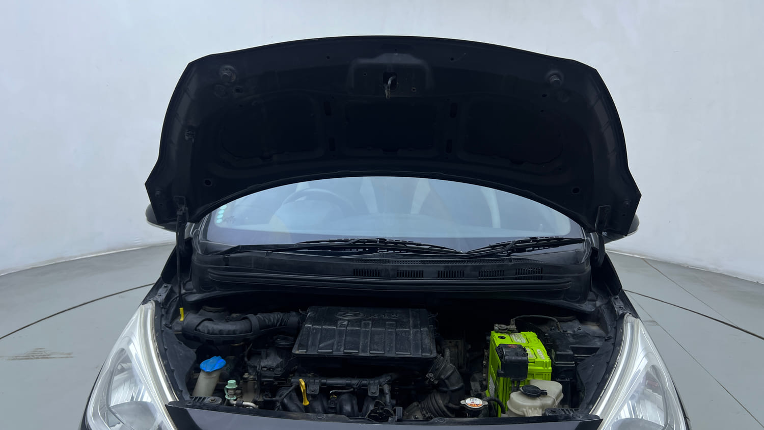 Used 2013 Hyundai Grand i10 Asta 1.2 Kappa VTVT Petrol Manual engine ENGINE & BONNET OPEN FRONT VIEW