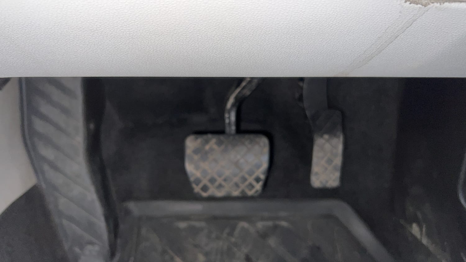 Used 2023 Volkswagen Taigun Topline 1.0 TSI AT Petrol Automatic interior PEDALS VIEW
