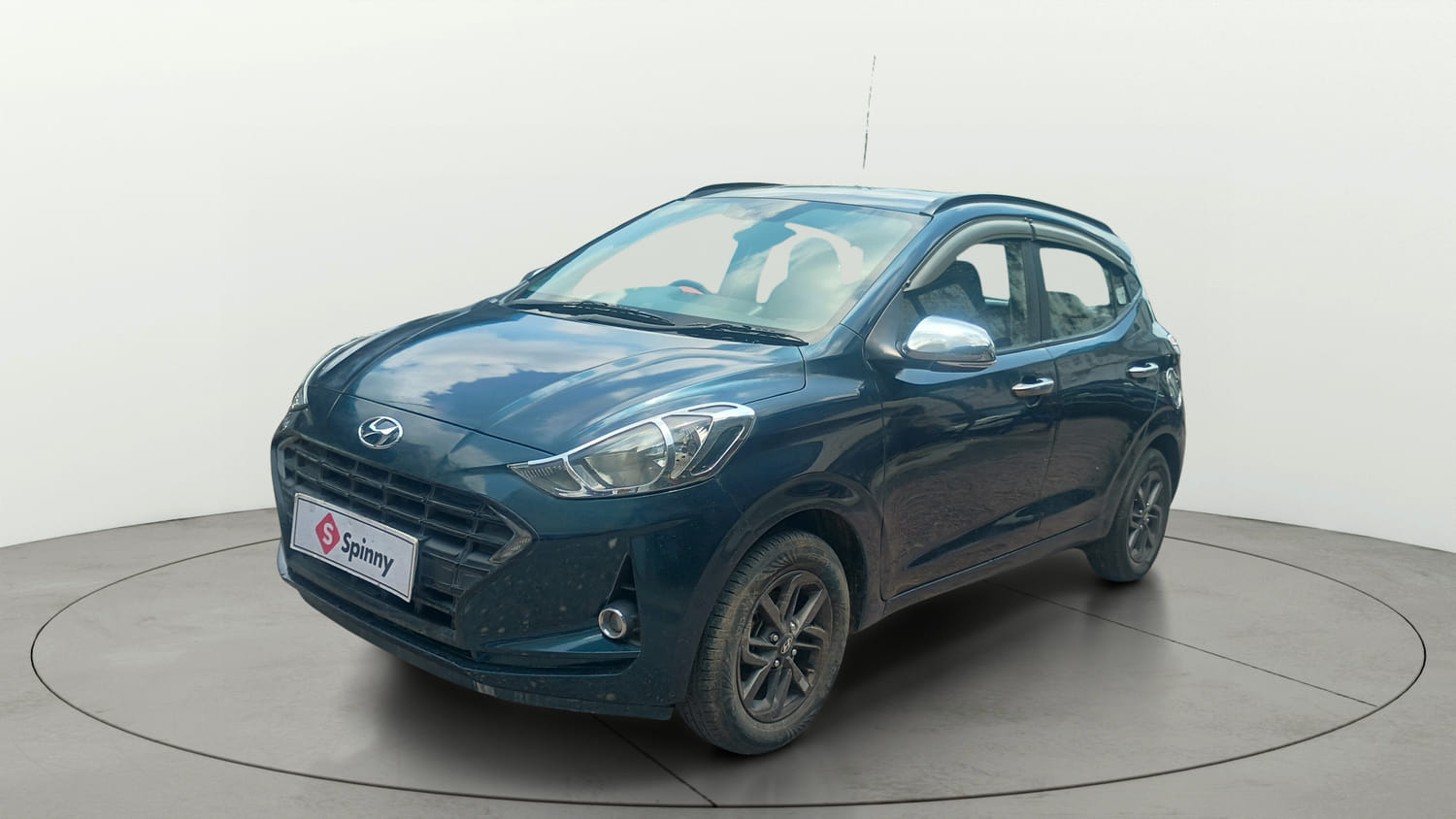 Used 2021 Hyundai Grand i10 Nios Sportz 1.2 Kappa VTVT Petrol Manual exterior LEFT FRONT CORNER VIEW