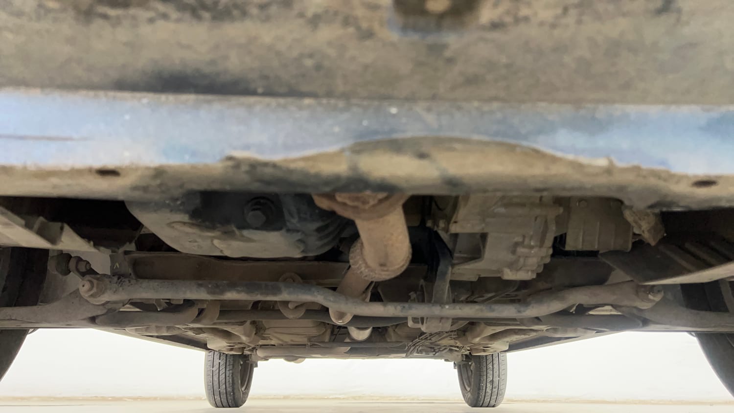 Used 2024 Tata Tiago XZA Plus iCNG Cng Automatic extra FRONT LEFT UNDERBODY VIEW